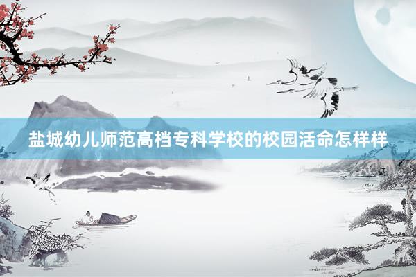 盐城幼儿师范高档专科学校的校园活命怎样样
